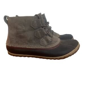 Sorel Women's Out n About Duck Boots sz 7 Leather Waterproof Boots